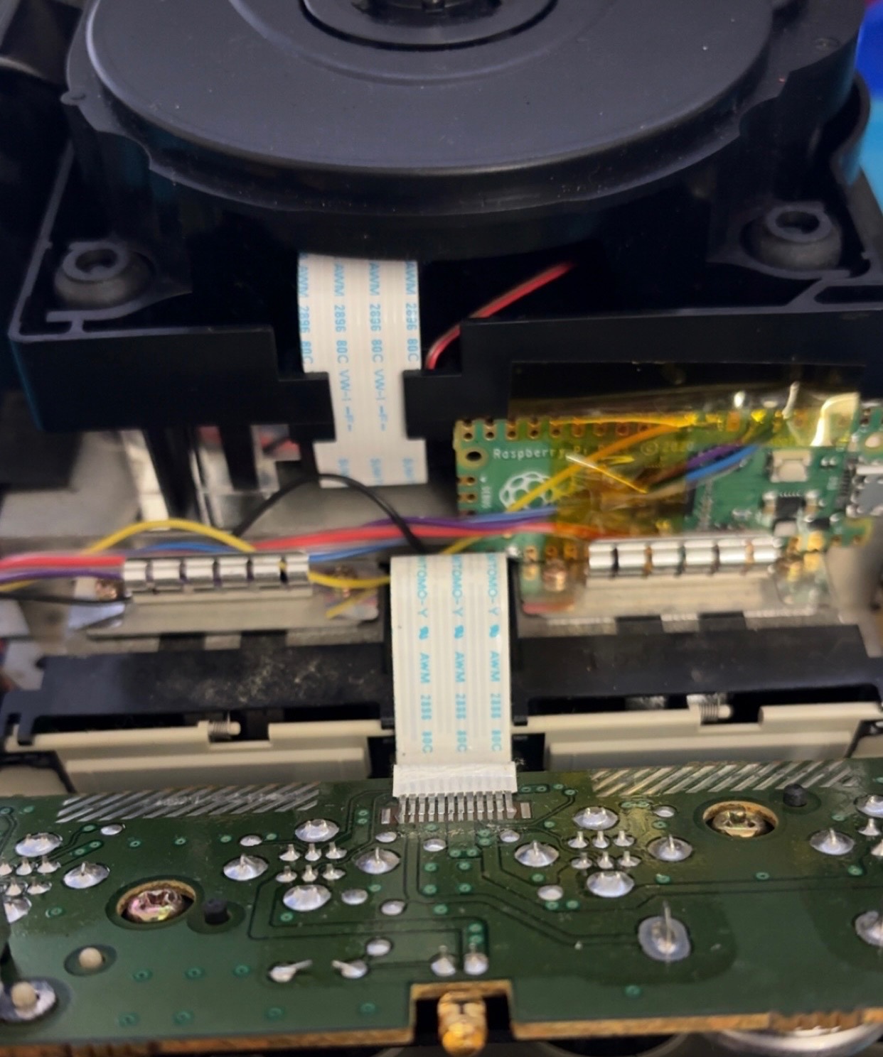 GameCube with PicoBoot Modchip Installed